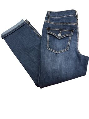 Maurices Dark Blue Denim Slim Straight Ankle Mid-rise Jeans NWT Size 6